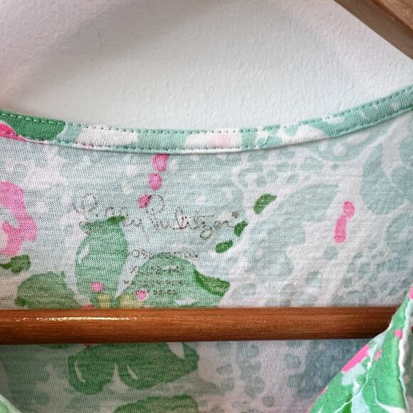 Lilly Pulitzer Girls size XL 12-14 Hibiscus Tropical Beach Resort Preppy Dress - Picture 3 of 7